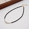 Imitation Pearl & Glass Beaded Necklaces for Women Summer Design EA0389-3-1