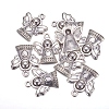 Tibetan Style Antique Silver Angel Pendants X-TIBEB-A11978-AS-LF-4