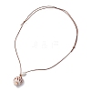 Summer Beach Natural Cultured Freshwater Pearl & Natural Shell Pendant Necklaces NJEW-JN05100-01-5