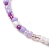 3Pcs 3 Color Glass Seed Beaded Stretch Bracelets Set BJEW-JB09426-3