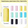 12Pcs 6 Colors Silicone Bottle Covers AJEW-GF0010-78-2