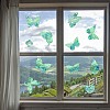 7PCS 3 Styles PVC Stickers Colorful Window Stickers Rainbow Prism Butterfly Flower Static Glass Window Stickers JX824A-3