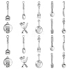 100Pcs Tableware Tibetan Style Alloy Pendants TIBEP-CJ0002-19-1