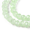 Baking Painted Imitation Jade Glass Bead Strands DGLA-A034-J4MM-A03-3