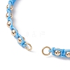 Polyester Braided Bead Bracelet Making AJEW-JB01250-05-2