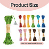 12 Rolls 12 Colors Twisted Straw Paper Cords OCOR-TA0002-96-4