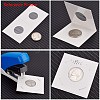 Cardboard Staple Type Coin Mylar Flip Holder Cover Case AJEW-WH0052-06A-2