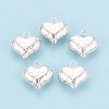 925 Sterling Silver Heart Charms STER-N017-27S-1