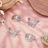 6 Sets 2 Styles Alloy Hair Sticks OHAR-ME0001-18-3