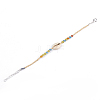 Handmade Braided Raffia Bracelets X-AJEW-S072-25-3