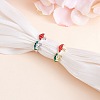 Frog & Mushroom Alloy Open Cuff Ring for Women JR943A-7