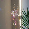 Snowflake K9 Glass Big Pendant Decorations PW-WG59589-04-1