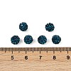 Polymer Clay Rhinestone Beads RB-H284-6MM-Half-229-2