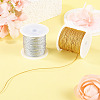 2 Rolls 2 Colors 15-Ply Round PET Metallic Thread MCOR-TA0001-03E-5