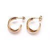 Ion Plating(IP) 304 Stainless Steel Ear Studs EJEW-P173-11G-1