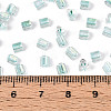 Transparent Inside Colours Glass Seed Beads SEED-T007-13N-4