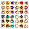 48Pcs 12 Colors Glass Cabochons GLAA-TA0001-52-2