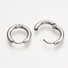 201 Stainless Steel Huggie Hoop Earrings EJEW-T005-JN155-10-2