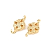 Brass Connector Charms KK-H078-28G-2