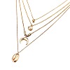 Alloy Shell Shaped Pendant Multi Layered Necklaces for Women FS-WGBB73B-03-1