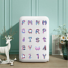 2Sets PP Plastic Self Adhesive Stickers STIC-SP0001-21-4