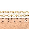 304 Stainless Steel Textured Oval Link Chains CHS-N005-06D-G-3