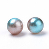 Rainbow Acrylic Imitation Pearl Beads OACR-R065-10mm-A09-2