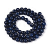 Dyed Natural Mashan Jade Round Beads Strands G-T139-6mm-67G-3