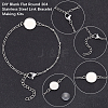 16Pcs 304 Stainless Steel Paperclip Chain Satellite Chain Bracelet Making BJEW-SP0001-32C-5