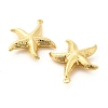 Starfish Brass Pendants KK-L237-004G-2