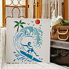 Large Plastic Reusable Drawing Painting Stencils Templates DIY-WH0202-235-4