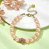 Glass Imitation Pearl Beaded Bracelets for Women BJEW-JB10034-02-2