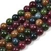 Natural Green Jade Imitation Tourmaline Beads Strands G-B046-08D-10mm-2