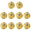 10Pcs Brass Beads RB-YW0001-19G-1