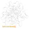 80Pcs 2 Colors Brass Earring Hooks KK-DC0002-21-3