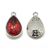 Alloy Glass Pendants PALLOY-T028-10x14mm-07-2