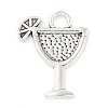 Tibetan Style Cocktail Glass Alloy Pendants LS-TIBEP-Q054-03AS-RS-1