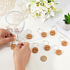 18Pcs Cork Wine Glass Charms AJEW-CN0004-95-3