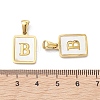 Ion Plating(IP) 304 Stainless Steel Pave Shell Pendants STAS-G327-01G-B-3