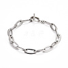 304 Stainless Steel Link Chain Necklaces & Bracelets Sets SJEW-JS01192-10