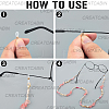 1Pc Polymer Clay with Alloy and Crystal Neck Strap for Eyeglasses AJEW-CN0005-04B-6