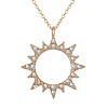 Alloy Crystal Rhinestone Pendant Necklaces for Women WG57F6E-07-1