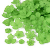 Frosted Acrylic Bead Caps KY-Q004-08C-1