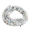 Natural Aquamarine Beads Strands G-F591-29A-6mm-02-3