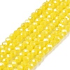 Electroplate Glass Beads Strands EGLA-A044-P1mm-A04-1