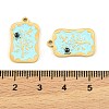 304 Stainless Steel Enamel Pendants STAS-H251-03A-02-3