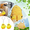 Cute Water Mink Mini Fur Chicken Pendant Bag Keychain KEYC-WH0018-77-6