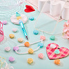 50Pcs Opaque Acrylic Beads OACR-TA0004-65-7