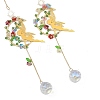 Stainless Steel Moon Fairy Suncatchers HJEW-JM04999-2