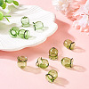 10Pcs Glass Bead Caps for Wind Chimes Making GLAA-BY0001-05C-5